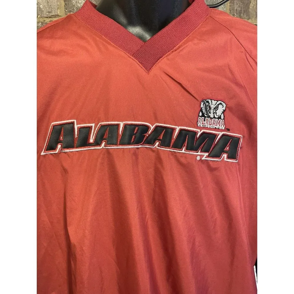 Vintage Alabama‎ Crimson Tide Lined Pullover Starter Pullover Windbreaker Zip